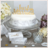Cake Topper - just Married per Matrimoni e Feste - Matrimoniefeste.it l'ecommerce per gli eventi