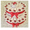 FOTO ESEMPIO - Torta bomboniera  20/32 fette con ciondolo coccinella per Matrimoni e Feste - Matrimoniefeste.it l'ecommerce per gli eventi