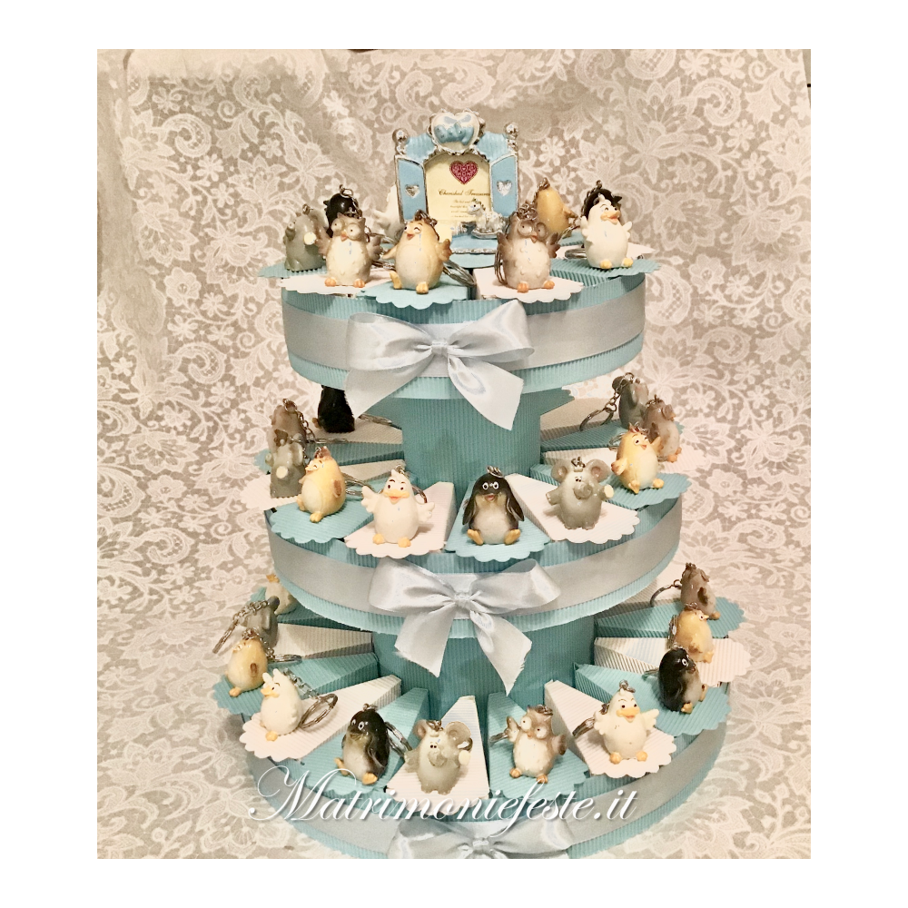 Cake topper con sposini per torte di matrimonio “Inizia il viaggio