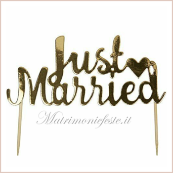 Cake Topper - just Married
