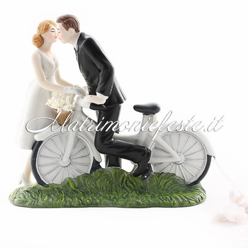 Cake Topper - Sposi in Bicicletta